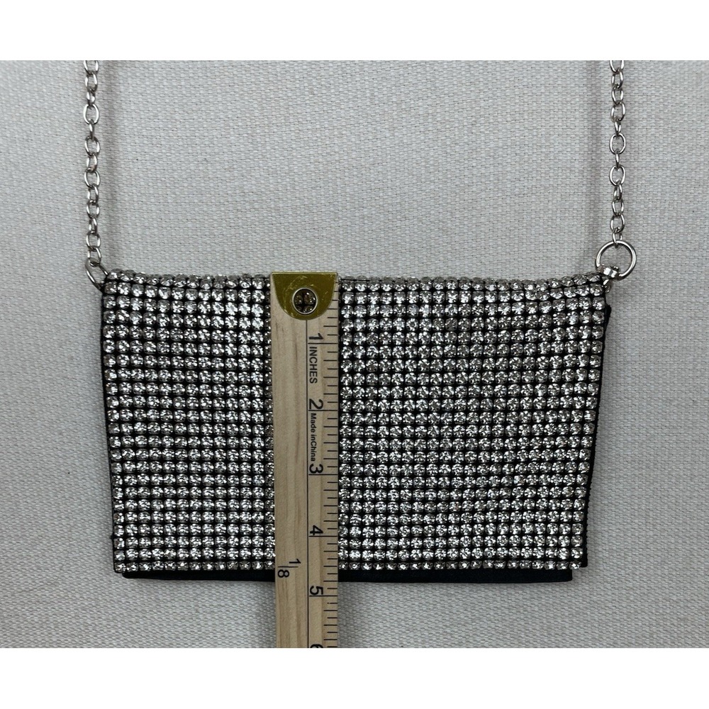 Amber Sceats‎ Purse Luxe Crystal Handbag Removable Chain Holiday New Year Xmas - Picture 6 of 14